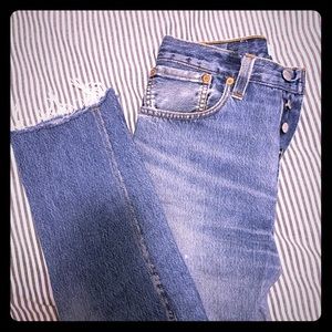 Levi’s REDONE high rise stove pipe